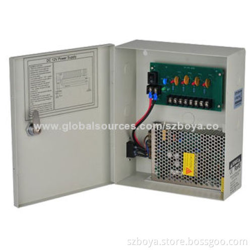 Professional CCTV Power Supply 5A for 4Channels Cameras,Max.2A/Channel